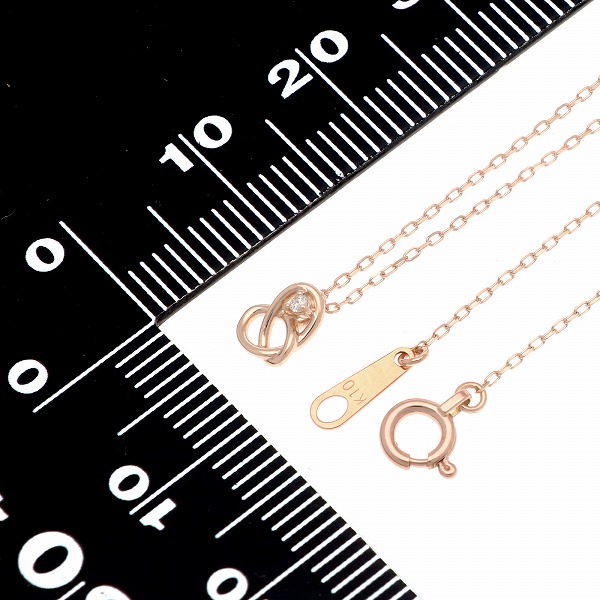 ピンクゴールドネックレス