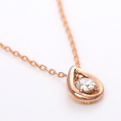 ピンクゴールドネックレス