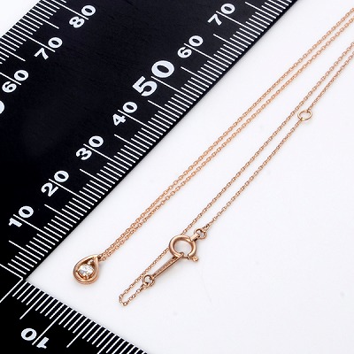 ピンクゴールドネックレス