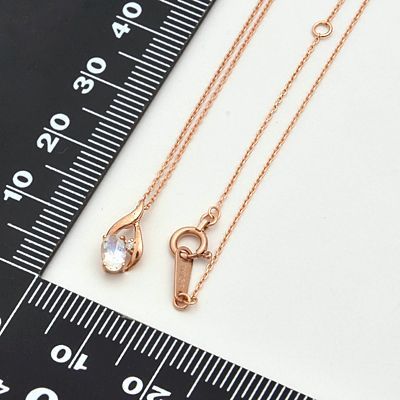 ピンクゴールドネックレス