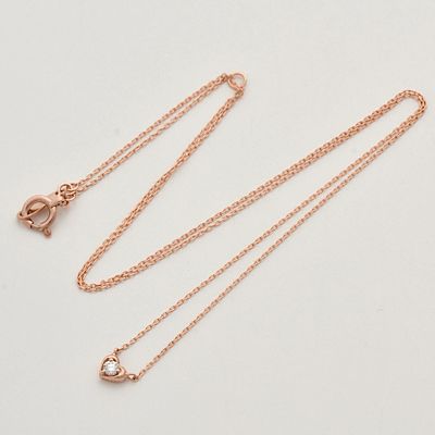 ピンクゴールドネックレス