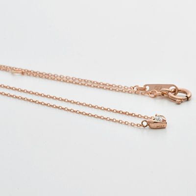 ピンクゴールドネックレス