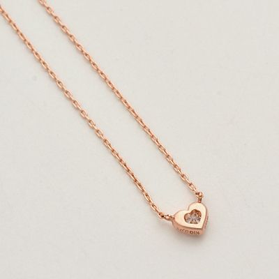 ピンクゴールドネックレス