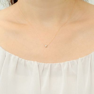 ピンクゴールドネックレス