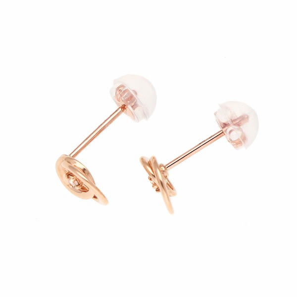 ピンクゴールドピアス