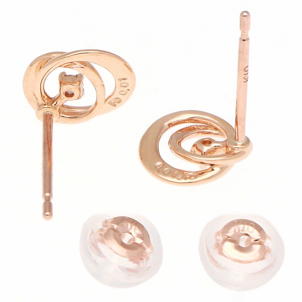 ピンクゴールドピアス