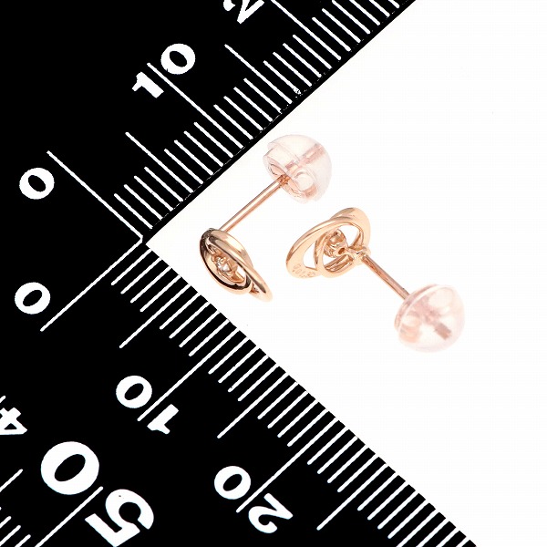 ピンクゴールドピアス