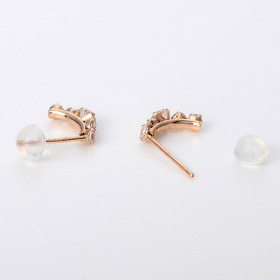 ピンクゴールドピアス