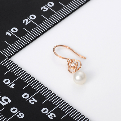 ピンクゴールドピアス