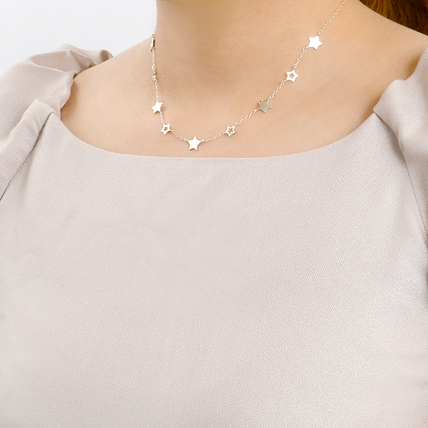 シルバーネックレス