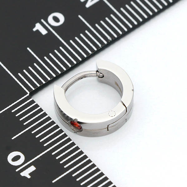 ステンレスフープピアス(片耳用)