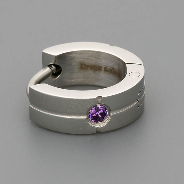 ステンレスフープピアス(片耳用)