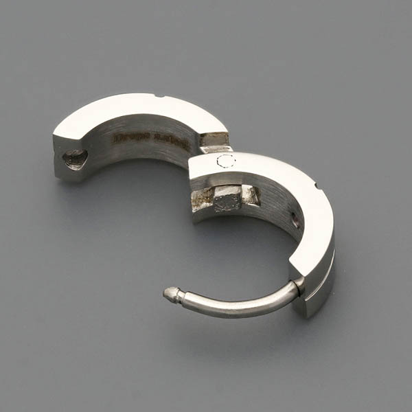 ステンレスフープピアス(片耳用)