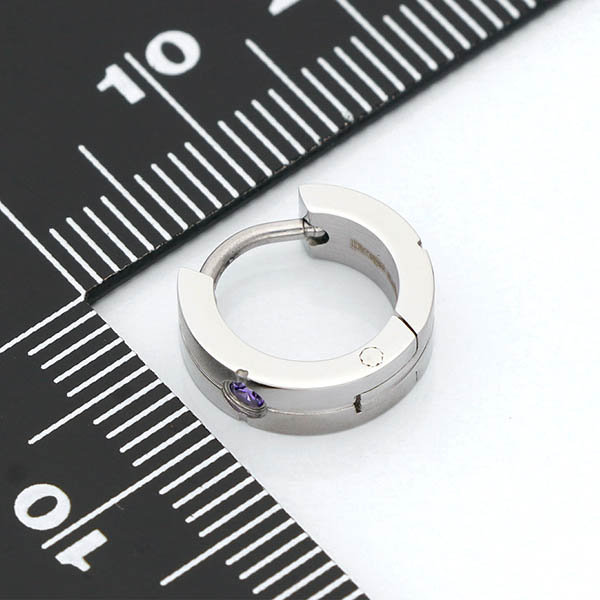 ステンレスフープピアス(片耳用)