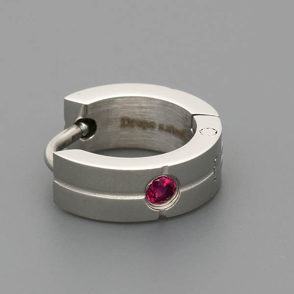 ステンレスフープピアス(片耳用)