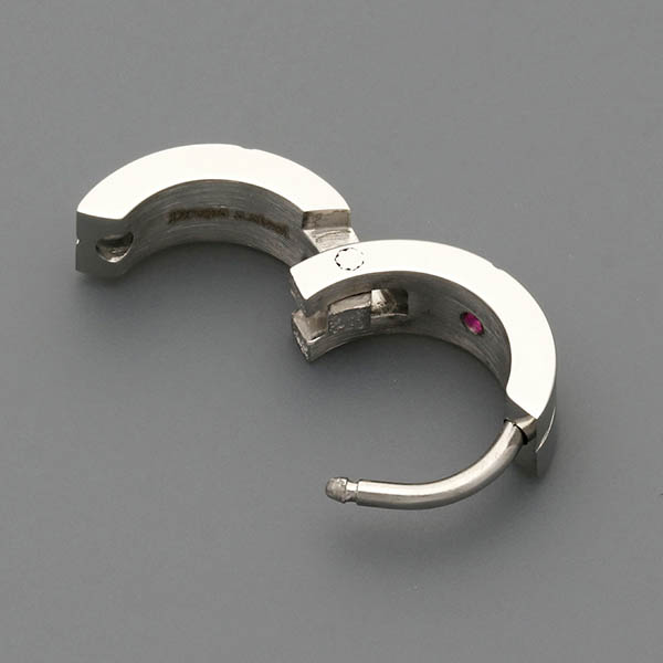 ステンレスフープピアス(片耳用)