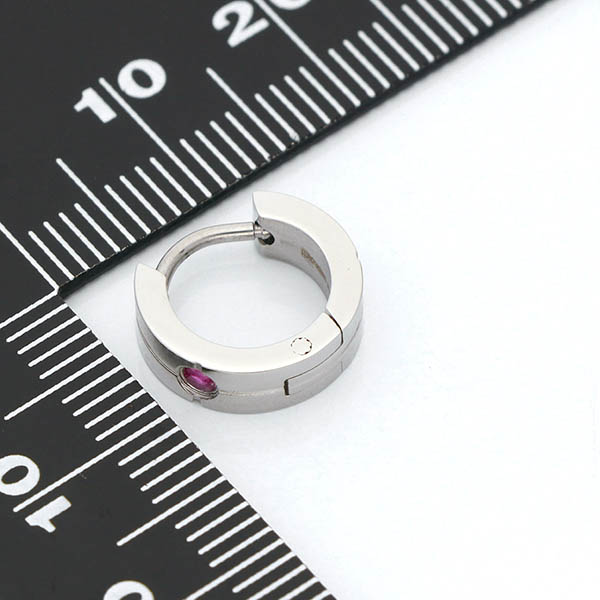 ステンレスフープピアス(片耳用)