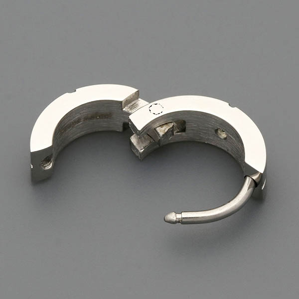 ステンレスフープピアス(片耳用)