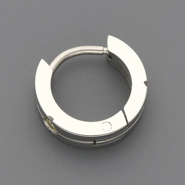 ステンレスフープピアス(片耳用)