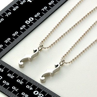 シルバーペアネックレス