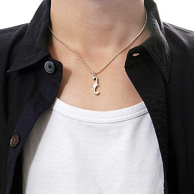 シルバーペアネックレス