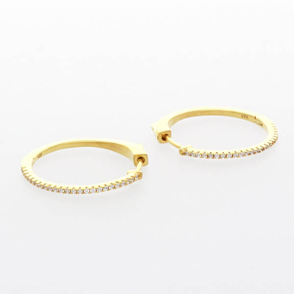 シルバーフープピアス