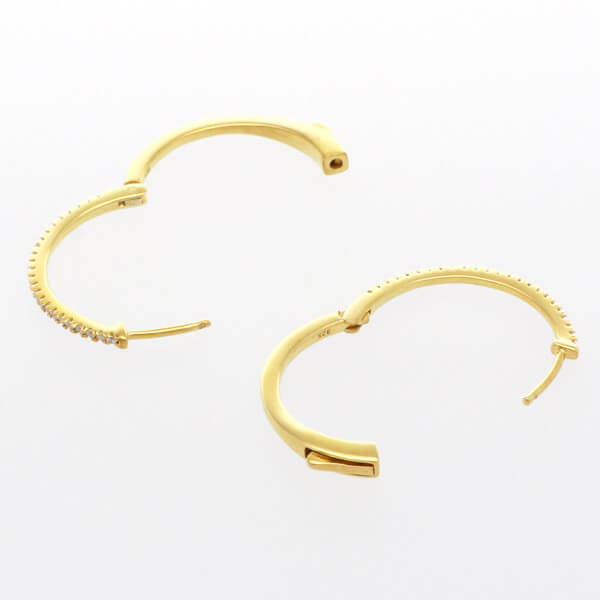 シルバーフープピアス