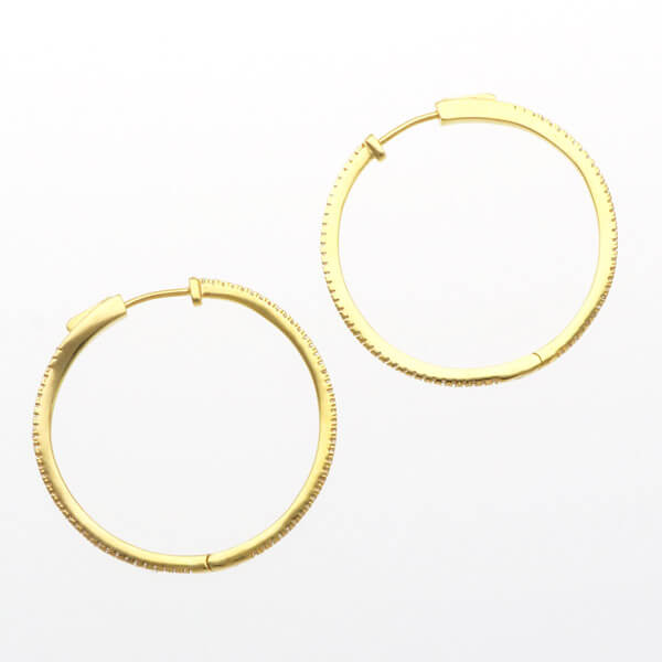 シルバーフープピアス