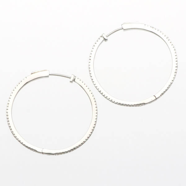 シルバーフープピアス