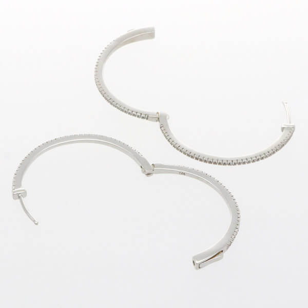 シルバーフープピアス