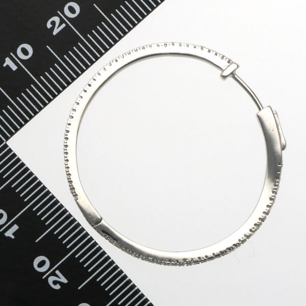 シルバーフープピアス