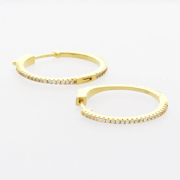 シルバーフープピアス