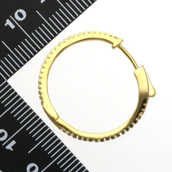 シルバーフープピアス