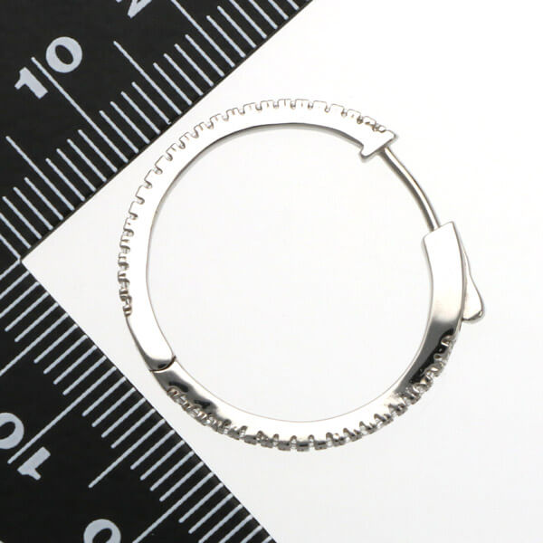 シルバーフープピアス