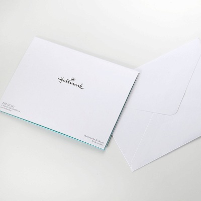 メッセージカード　感謝(鳥とクローバー)