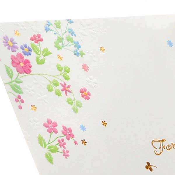 メッセージカード　多目的(シャイニーフラワー)