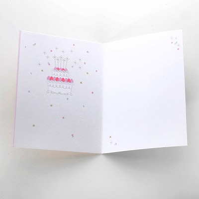 メッセージカード　誕生日(SWバースデーケーキ)