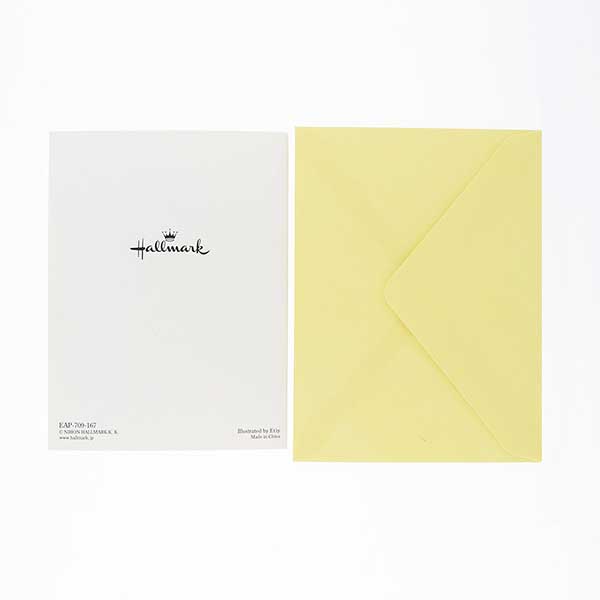 メッセージカード　多目的(アヒルと花車)