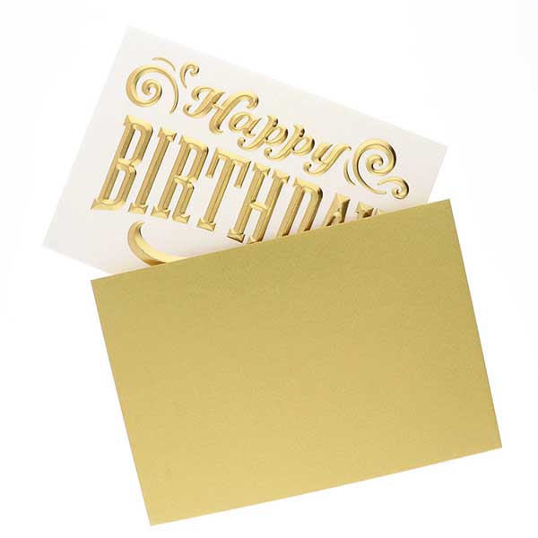 メッセージカード　誕生日(箔Dエンボスメッセージ)