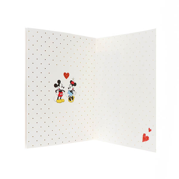 メッセージカード　多目的(ミッキー&ミニー・ハートの中から)