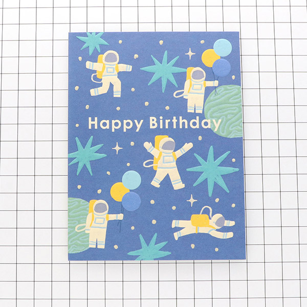 メッセージカード　誕生日(HEF宇宙)