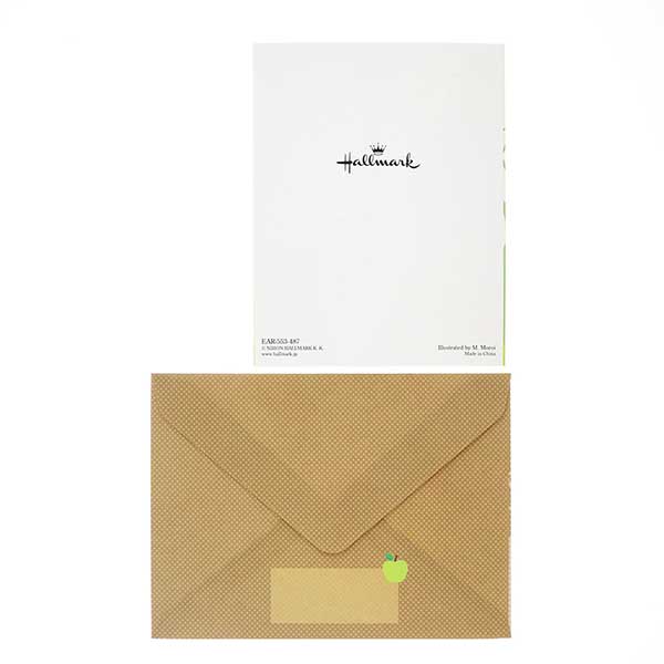 メッセージカード　誕生日(ハッピーアップル)