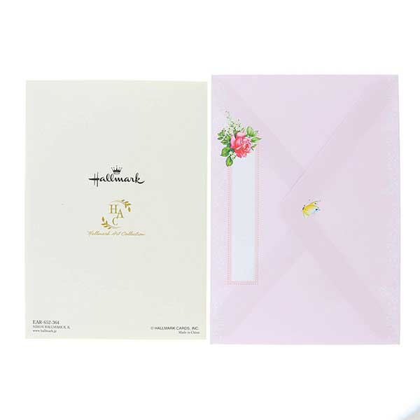 メッセージカード　誕生日(ローズアレンジ)