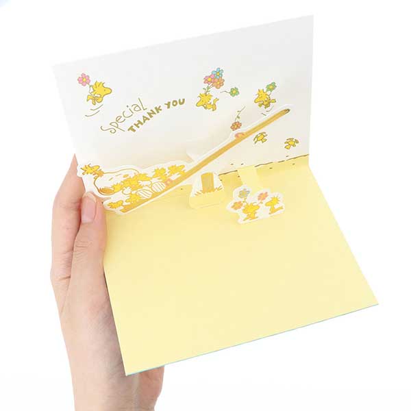 メッセージカード 感謝(スヌーピー・シーソー)