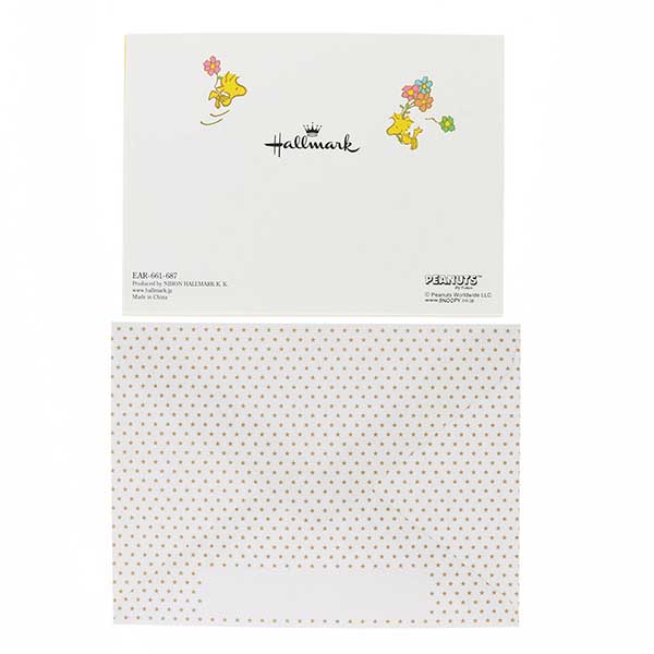 メッセージカード 感謝(スヌーピー・シーソー)