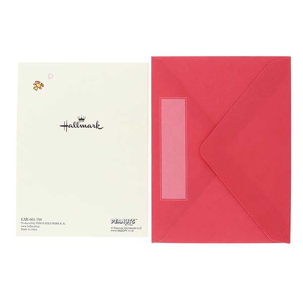 メッセージカード　多目的(スヌーピー・ハートバルーン)