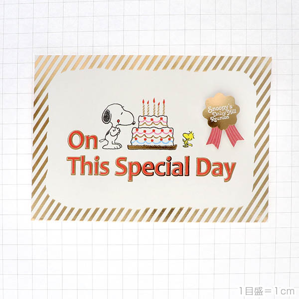 メッセージカード　誕生日(スヌーピー・兄弟)