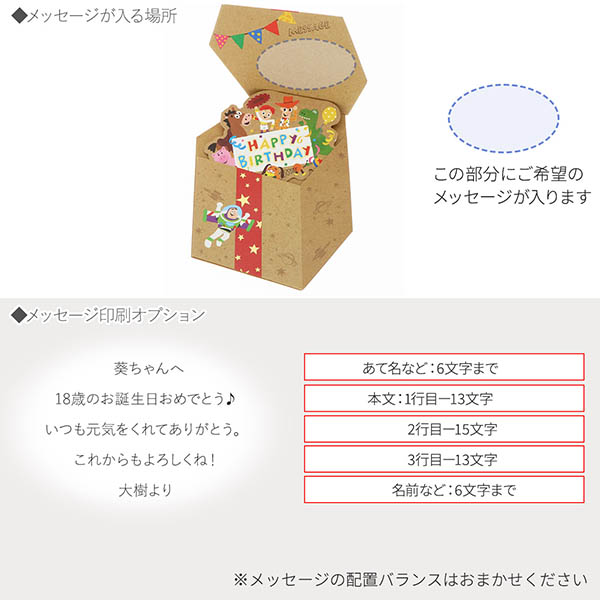 メッセージカード　誕生日(トイストーリー・仲間たち)