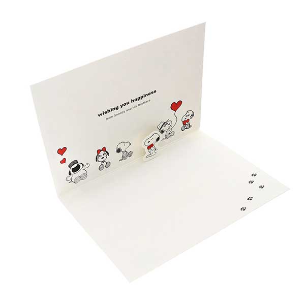 メッセージカード 多目的(スヌーピー・仲間と手紙)