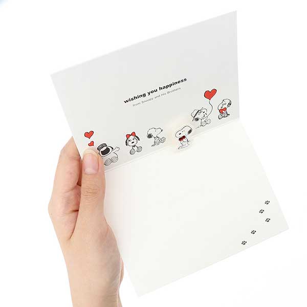 メッセージカード 多目的(スヌーピー・仲間と手紙)